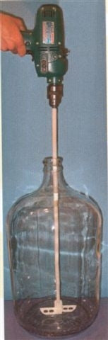 Vintage Shop 24 MIX-STIR Agitating Degassing Mixer Rod (Electric Drill  Operated) Degasser - Hobby Homebrew