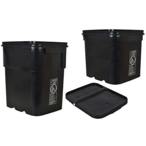 8 Gallon EZ Stor® Plastic Container, Molded On Hand Grips